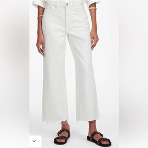 Madewell White Button Fly Low-Slung Baggy Crop Jeans W31 NWT